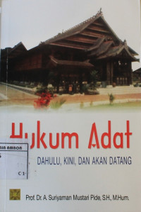 Image of Hukum adat : dahulu, kini, dan akan datang