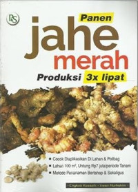 Image of Panen jahe merah produksi 3x lipat